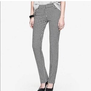 Women's Black and White Houndstooth Pants
